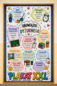 Obowiązki Dyżurnego - Plakat XXL 