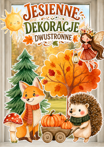 Jesienne Dekoracje Dwustronne ( wzór 4)  
