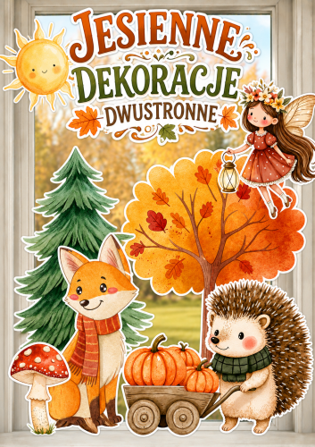 Jesienne Dekoracje Dwustronne ( wzór 4)  