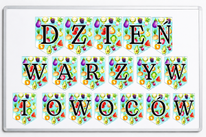 Dzień Warzyw i Owoców - Napis / Girlanda 