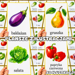 Owoce i Warzywa - Plansze z Ilustracjami   