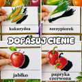  Dopasuj Cienie - Owoce i Warzywa