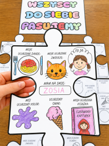 Puzzle Do Wypełnienia Dla Dzieci - Wszyscy Do Siebie Pasujemy 