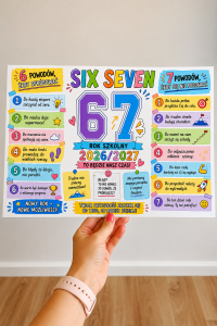Six - Seven - Wklejka Kolorowa  A4 