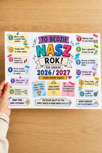 To Będzie Nasz Rok  - Wklejka Kolorowa  A4 
