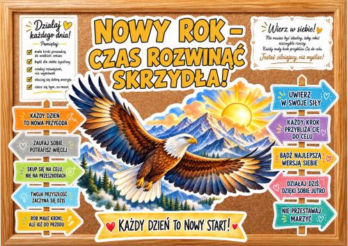 Nowy Rok - Czas Rozwinąć Skrzydła - Gazetka / Rozpoczęcie Roku