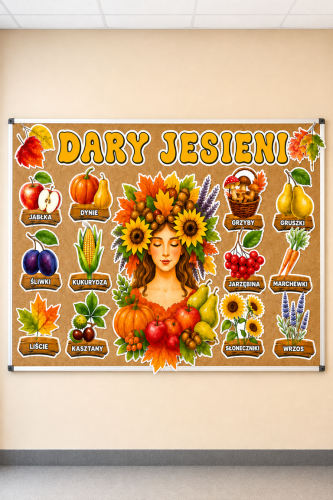 Dary Jesieni ( wzór 1 ) - Jesienna Gazetka - Jesień 