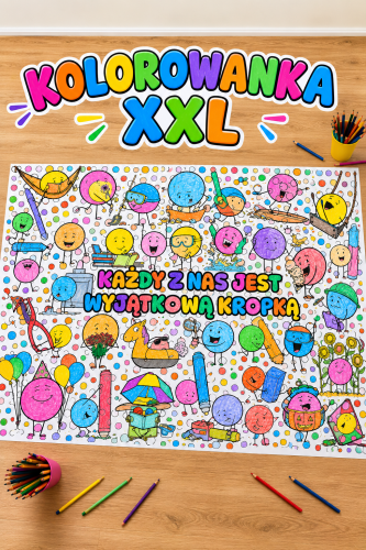 Dzień Kropki - Każdy z Nas jest wyjątkową Kropką - Kolorowanki XXL 