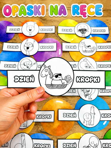 Dzień Kropki - opaski na rękę  