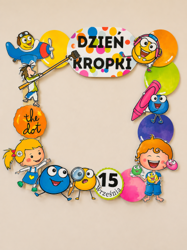 Dzień Kropki- Fotobudka/ Ramka  (wzór 2)