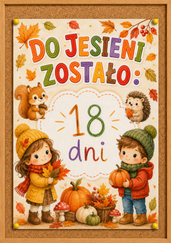 Odliczanie do Jesieni ( wzór 1) Plakat - Jesień