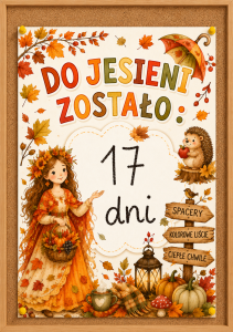 Odliczanie do Jesieni ( wzór 2) Plakat - Jesień