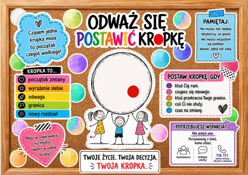 Odważ się Postawić Kropkę - Gazetka (wzór 1)