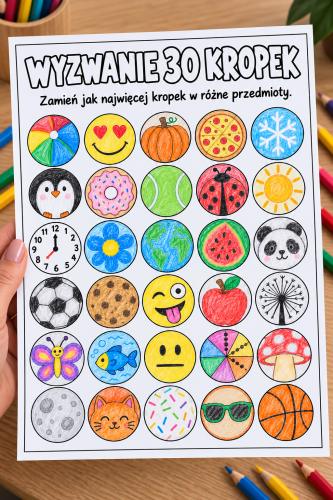 Wyzwanie... kropek - Plansza Dzień Kropki