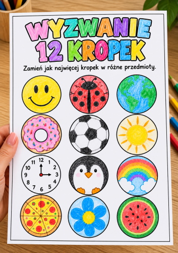 Wyzwanie... kropek - Plansza Dzień Kropki 