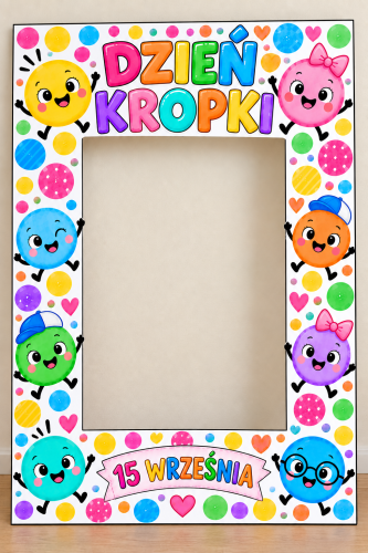 Dzień Kropki - Fotobudka XXL ( pionowa wzór 6 ) 