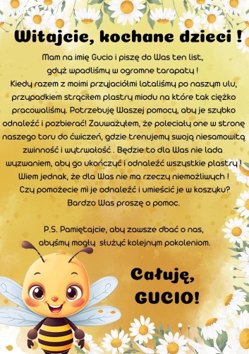 Gra Terenowa/ Ścieżka z Zadaniami - Dzień Pszczoły