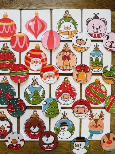  Znajdź Bombkę-  Dopasuj Kółeczka 