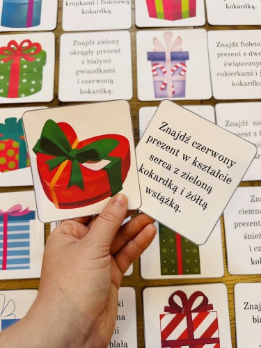 Boże Narodzenie- Znajdź Prezent- z opisami 