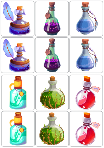 Andrzejki - Znajdź Eliksir - Memory