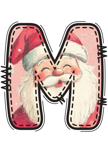 Mikołajki/ Święta- Świąteczne Litery - Cały alfabet z polskimi znakami - 