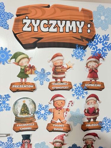Święta/ Boże Narodzenie- Dekoracje na drzwi- Życzymy 