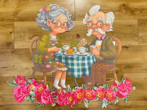 Dzień Babci i Dziadka- Ilustracja/ Dekoracja (przy stoliku)