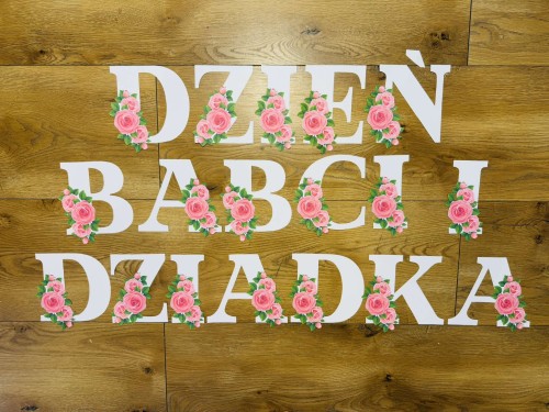 Dzień Babci i Dziadka- Napis/ Girlanda   