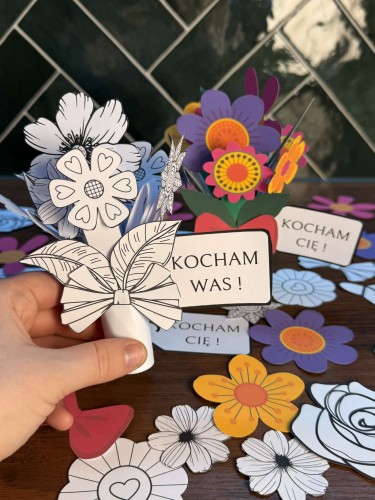 Dzień Babci i Dziadka- Bukiet 3D ( pomysł na prezent) 