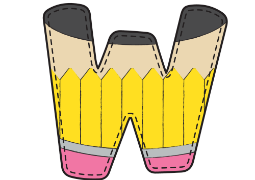 Lato - Witajcie Wakacje- Napis/ Girlanda motyw kredek