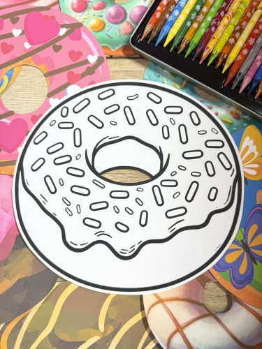 Tłusty Czwartek- Pączki Kolorowanki   