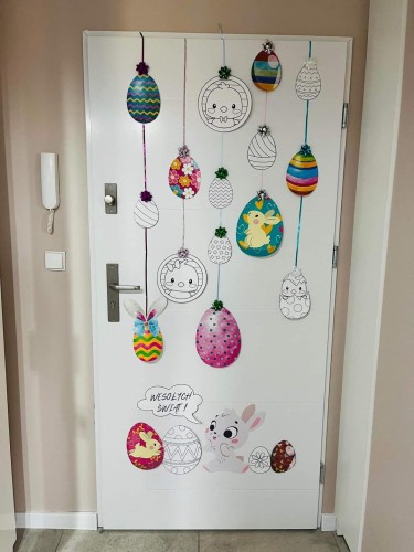Wielkanoc - Pisanki na drzwi