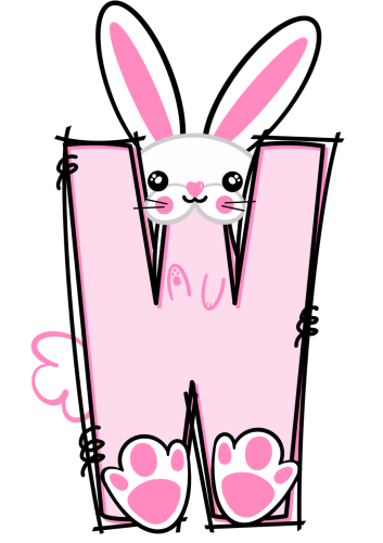 Wielkanoc - Napis/ Girlanda (wzór 5) 