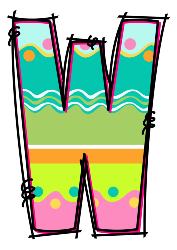 Wielkanoc - Napis/ girlanda  ( wzór 6 ) 