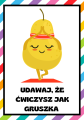 Warzywa i Owoce - Karty Ruchowe  