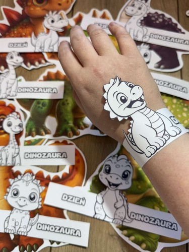 Dzień Dinozaura - Opaski na ręce 