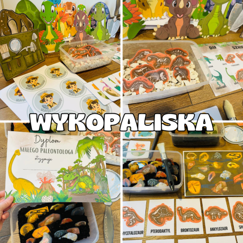 Dzień Dinozaura- Wykopaliska- Kącik-