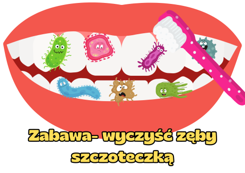 Dzień Dentysty- Wyczyść Zęby Szczoteczką- Zabawa