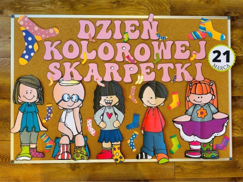 Dzień Kolorowej Skarpetki - Gazetka/ Dekoracje