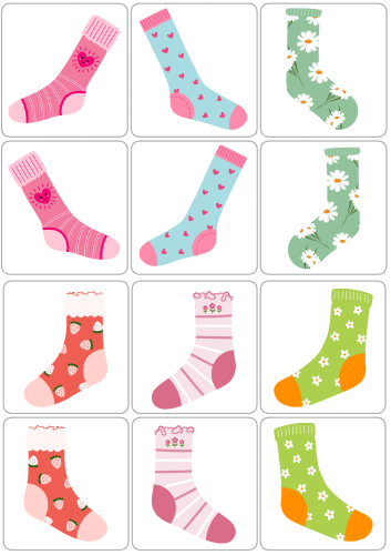 Dzień Kolorowej Skarpetki - Dopasuje Parę