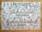 Dzień Kolorowej Skarpetki- Skarpetki Kolorowanka XXL
