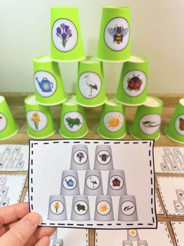 Wiosna/ Pierwszy Dzień Wiosny- Kodowanie/ Zakodowane Kubki 