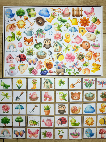 Wiosna- Znajdź Na Ilustracji