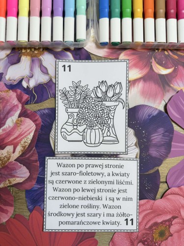 Pierwszy Dzień Wiosny/ Wiosna- Kolorowanie według opisu  