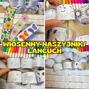 Wiosna- Wiosenne Łańcuchy/Naszyjniki - Prace Plastyczne 