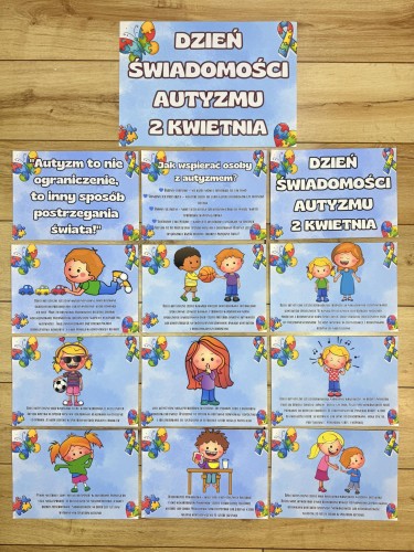 Dzień Autyzmu - Plansze Edukacyjne/ Materiały Na Zajęcia 