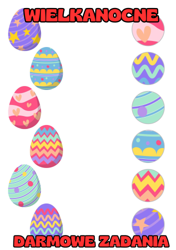 Wielkanoc- Połącz Elementy Pisanki- DARMOWE