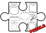 Dzień Autyzmu- Szablony Puzzli do wypełnienia