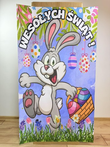 Wielkanoc- Zając- Fotobudka/ Plakat XXL