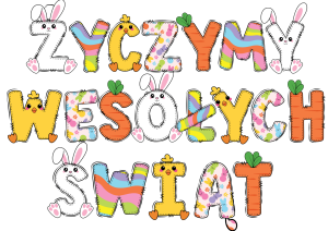 Życzymy Wesołych Świąt- Wielkanocny Napis -  Wielkanoc